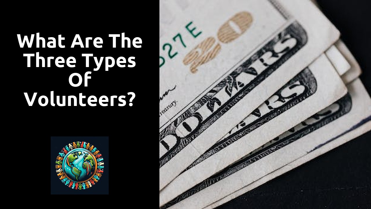 What are the three types of volunteers?