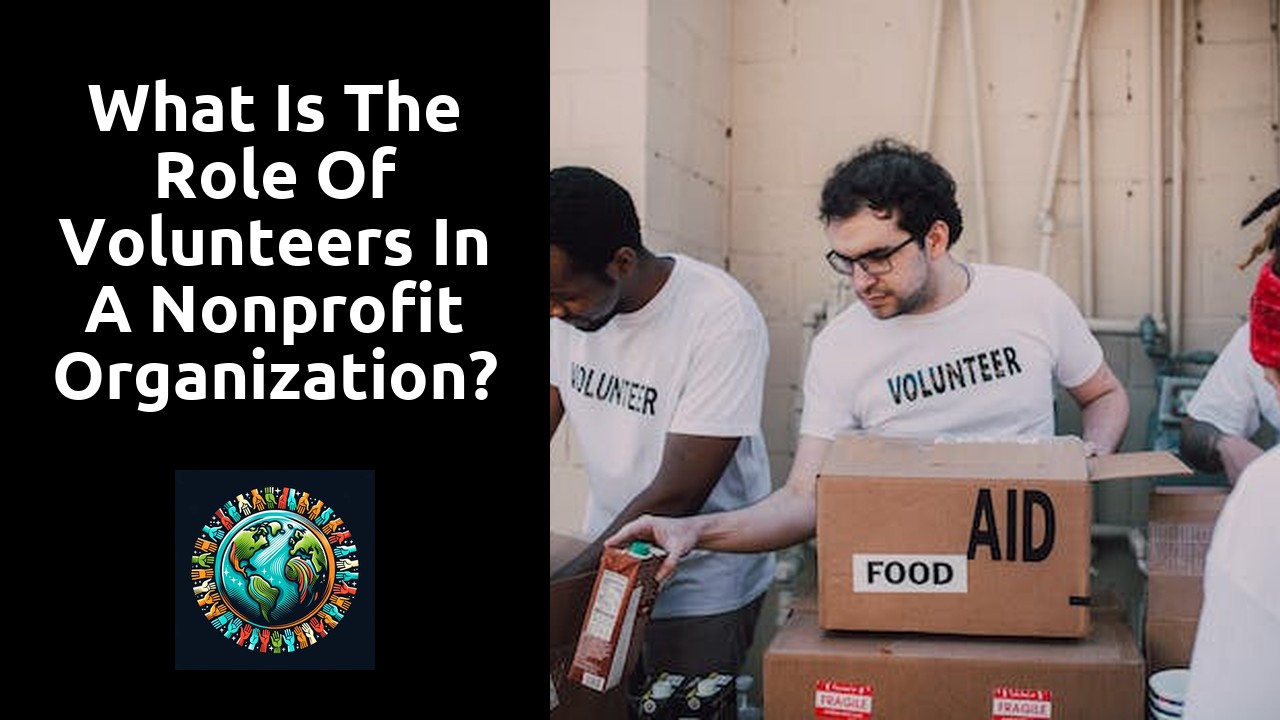 What is the role of volunteers in a nonprofit organization?